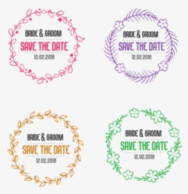 Typography Vector Wedding - Bride To Be Floral Wreath Png, Transparent Png, Transparent PNG