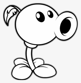 How To Draw Peashooter From Plants Vs - Plants Vs Zombies Para Colorear, HD Png Download, Transparent PNG