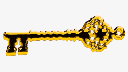 Key, Gold, Golden, Golden Key, Isolated - Chave De Ouro Png, Transparent Png, Transparent PNG