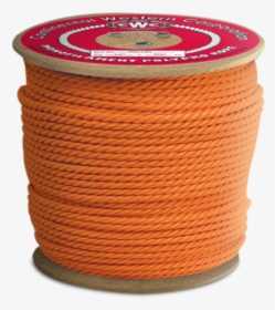 3 Strand Polypropylene Rope 3/8 In - Pvc 1 Dia Corrugated Polyethylene Orange With 1 4 Pull, HD Png Download, Transparent PNG