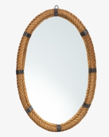 Nautical Rope Png - Oval Nautical Rope Mirror, Transparent Png, Transparent PNG