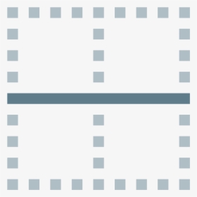 Borde Horizontal Icon - Monochrome, HD Png Download, Transparent PNG