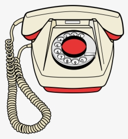 Telephone Set Bs Big - Old Phone Coloring Page, HD Png Download, Transparent PNG