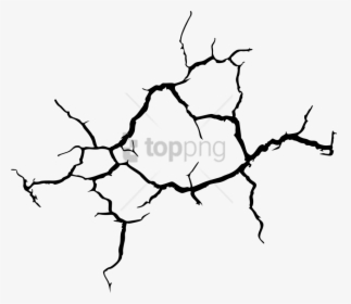 Cracked Drawing Glass - Transparent Background Crack Effect, HD Png Download, Transparent PNG