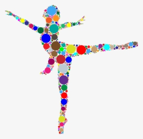Colorful Ballet Dancer Circles Clip Arts - Clipart Colorful Dancers, HD Png Download, Transparent PNG