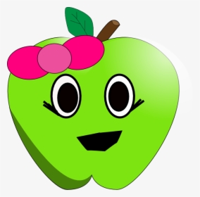 Smilling Little Apple Svg Clip Arts - Cute Apple Clipart, HD Png Download, Transparent PNG