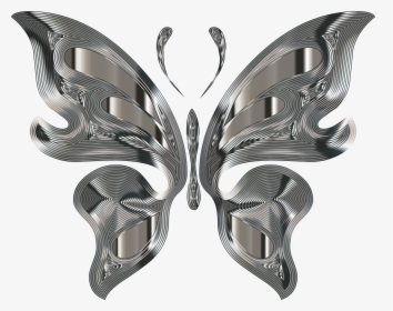 Transparent Silver Background Png - Silver Butterfly Transparent Background, Png Download, Transparent PNG