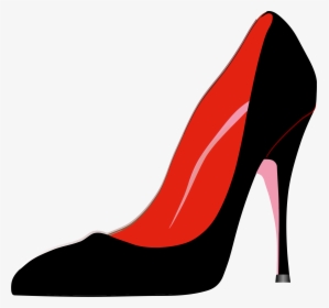 Black And Womans Shoe - Red And Black High Heels Clipart, HD Png Download ,  Transparent Png Image - PNGitem