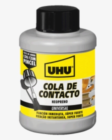 Contact Adhesive With Brush - Cola De Contacto Uhu, HD Png Download, Transparent PNG