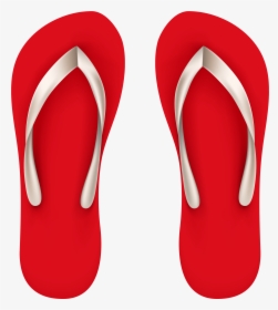Clipart Black And White Sneakers Clipart Transparent - Red Flip Flops Png, Png Download, Transparent PNG