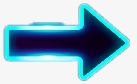 #neon #flecha - Blue Arrow Neon Png, Transparent Png, Transparent PNG