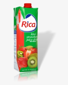 Jugo De Kiwi Fresa Rica 1 Lt Con Vitamina C - Rica Juice Fruit Punch, HD Png Download, Transparent PNG