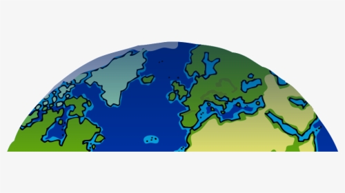 Transparent Greenhouse Effect Clipart - Half Of The Earth Drawing, HD Png Download, Transparent PNG