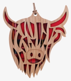 Highland Coo Hanging Plaque - Mask, HD Png Download, Transparent PNG