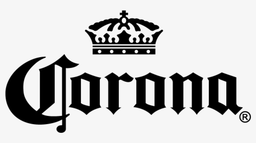 Corona Logo Zwart-wit Png, Transparent Png, Transparent PNG