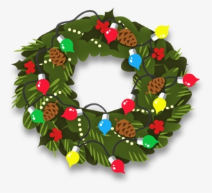 Christmas Wreath Decor 800 Clr 13527 - Wreath, HD Png Download, Transparent PNG