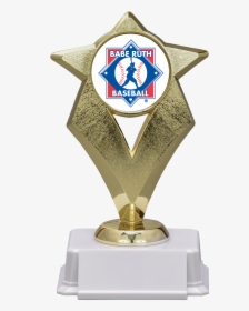 Gold Star Trophy - Babe Ruth Baseball, HD Png Download, Transparent PNG