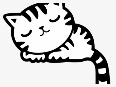 Kitten Clipart Sleeping - Sleeping Cat Clipart, HD Png Download, Transparent PNG
