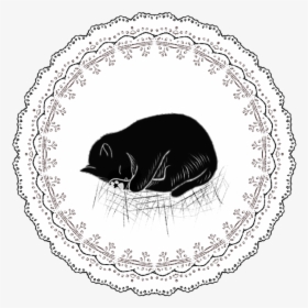 Lace Cat Sleeping Cat Free Photo - Illustration, HD Png Download, Transparent PNG