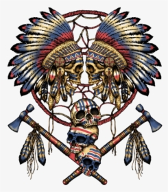 Two Skulls Dreamcatcher The - Native American War Dreamcatcher, HD Png Download, Transparent PNG