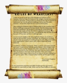 Clip Art Scroll Of Challenge Wow - Old Scroll Template Word, HD Png Download, Transparent PNG