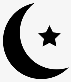 Islamic Crescent With Small Star - Zvezda Vector, HD Png Download, Transparent PNG