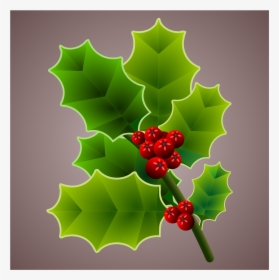 Holly Branch 3 Clip Arts - Portable Network Graphics, HD Png Download, Transparent PNG