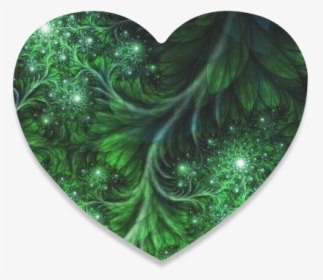 Beautiful Plant Leaf Texture Heart Coaster - Heart, HD Png Download, Transparent PNG
