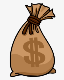Cartoon Bag Of Money - Money Bag Cartoon Png, Transparent Png, Transparent PNG