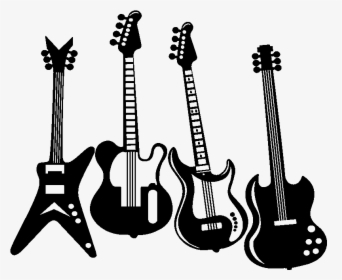 Sticker Guitares Electrique Rock N Roll Ambiance Sticker - Instruments Rock N Roll, HD Png Download, Transparent PNG