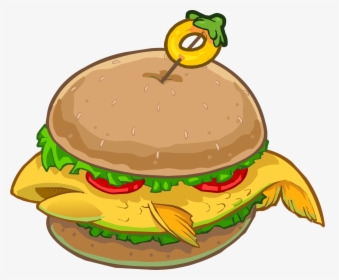 Club Penguin Wiki - Transparent Fish Sandwich Logo, HD Png Download, Transparent PNG