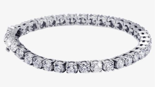 Ocean Jewelers Diamond Tennis Bracelet - Argentium Silver Bead Wire, HD Png Download, Transparent PNG
