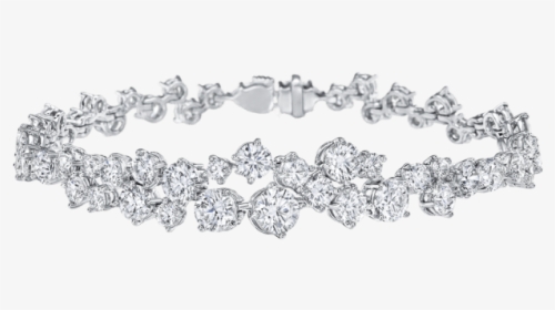 Sparkling Cluster By Harry Winston, Diamond Bracelet - Diamond, HD Png Download, Transparent PNG