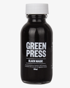 Green Press Black Magic Activated Charcoal - Bottle, HD Png Download, Transparent PNG