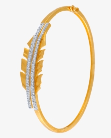 10kt Yellow Gold And American Diamond Bracelet For - Bangle, HD Png Download, Transparent PNG