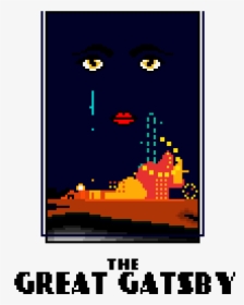 The Great Gatsby Book Cover - Pixel Art Book Cover, HD Png Download, Transparent PNG