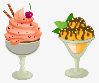Sundae Clipart Vector - Rice Ice Cream Vector, HD Png Download, Transparent PNG