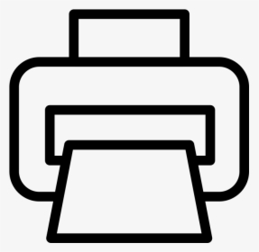 Printer Line Icon, HD Png Download, Transparent PNG