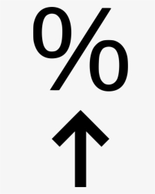 Percentage Percent Arrow Finance Money, HD Png Download, Transparent PNG