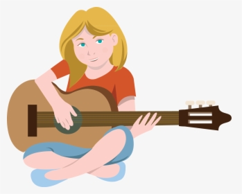 Guitar Player Clipart - Art Of Playing Guitar, HD Png Download, Transparent PNG