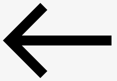 Arrow Thin Line To The Left - Arrow Pointing Left Transparent, HD Png Download, Transparent PNG