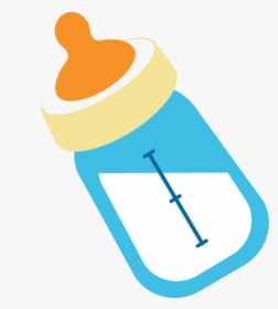 Baby Bottle Milk Clipart Best Cartoon Food Shower Vector - Baby Milk Bottle Clipart, HD Png Download, Transparent PNG