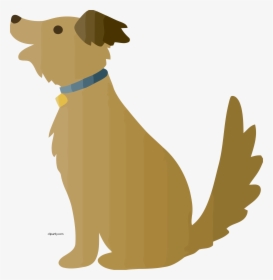 Transparent Cartoon Food Png - Clip Art Sitting Dog, Png Download, Transparent PNG
