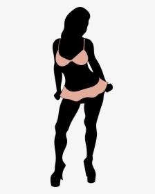 Girl Woman Bikini Silhouette Dance - Bikini Women Silhouette, HD Png Download, Transparent PNG
