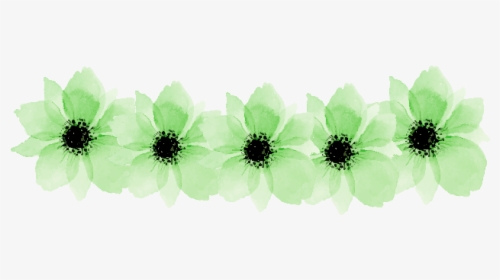 #green #flowers #greenflowers #flowerchain #flowercrown - Green Flower Crown Transparent, HD Png Download, Transparent PNG
