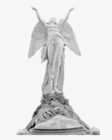 Angel, Art, And Statue Image - Statue Angel Looking Up, HD Png Download, Transparent PNG