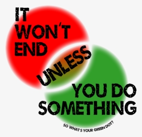 It Won T End Unless You Do Something - Green Dot Iowa State, HD Png Download, Transparent PNG
