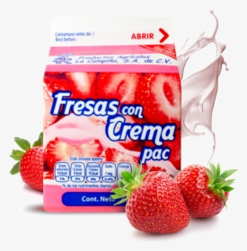 Strawberries - Fresas Con Crema Png, Transparent Png, Transparent PNG