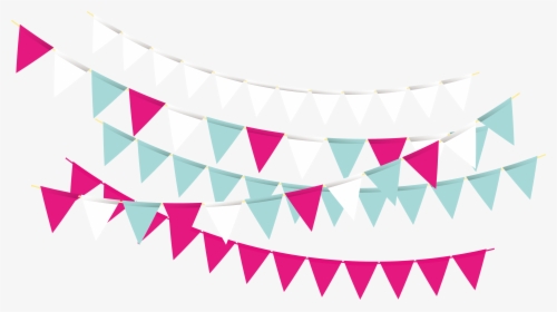 Party Bunting Transprent Png Free Download Text - 1st Down Birthday Party, Transparent Png, Transparent PNG