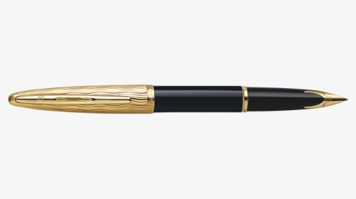 Waterman Carène Essential Black And Gold Fountain Pen, HD Png Download, Transparent PNG